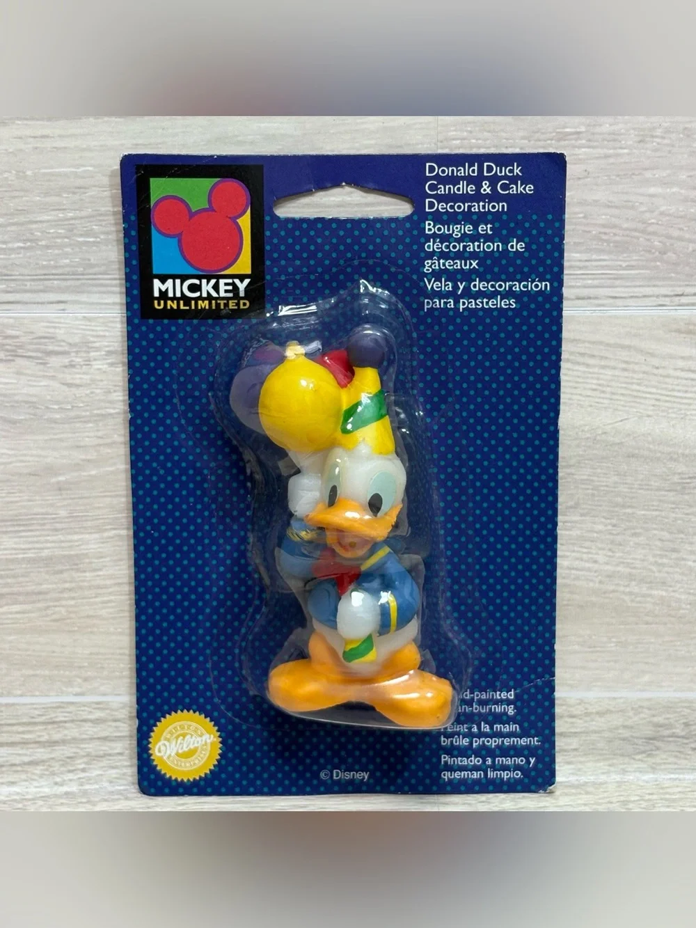 NWT VTG Lot of 4 Disney Birthday Toppers & Candles Mickey Mouse Donald Duck